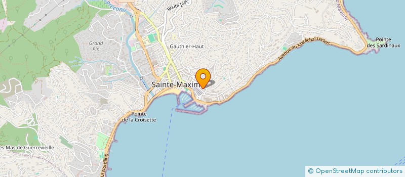 localisation de l'entreprise PROVENCE INFORMATIQUE à SAINTE-MAXIME