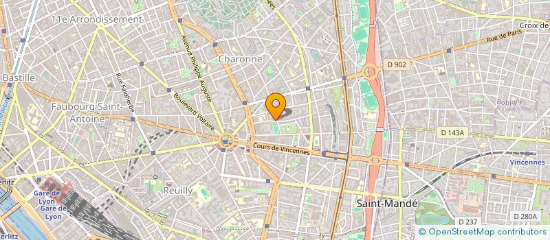 localisation de l'entreprise PROVENCE INFORMATIQUE SA  PARIS