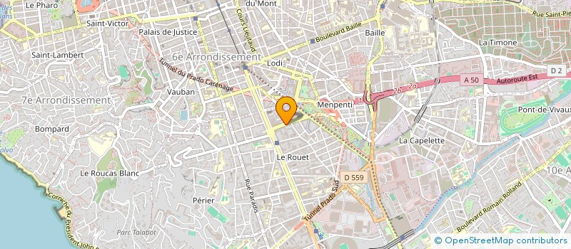 localisation de l'entreprise PROVENCE INVESTISSEMENTS à MARSEILLE
