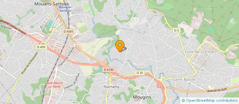 localisation de l'entreprise PROVENCE JARDINS TRAVAUX PUBLICS à MOUGINS