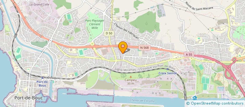 localisation de l'entreprise PROVENCE LINE COMPANY  MARTIGUES