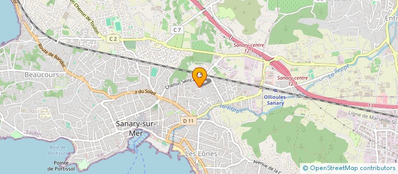 localisation de l'entreprise PROVENCE LOCATION  SANARY SUR MER
