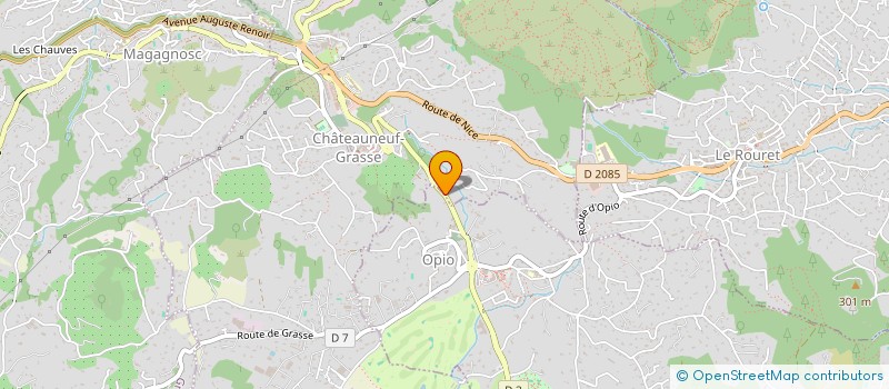 localisation de l'entreprise PROVENCE LOISIRS ENVIRONNEMENT  CHATEAUNEUF-GRASSE