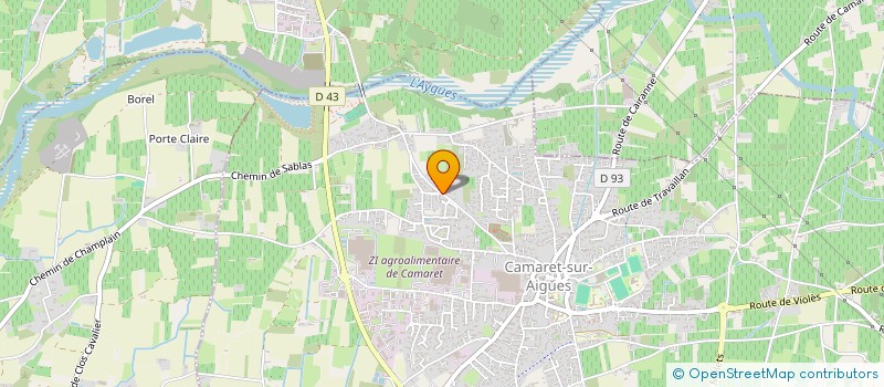 localisation de l'entreprise PROVENCE LUXURY TRANSPORT  CAMARET-SUR-AIGUES