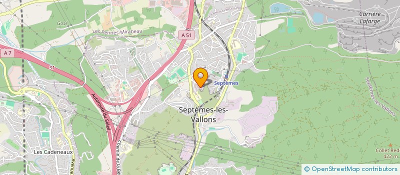 localisation de l'entreprise PROVENCE MACONNERIE GENERALE à SEPTEMES-LES-VALLONS