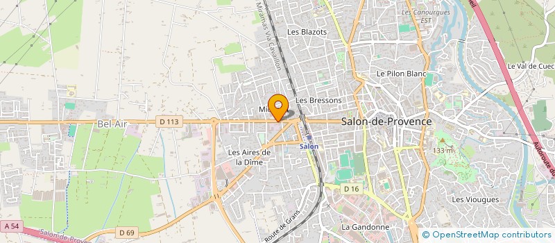 localisation de l'entreprise PROVENCE MAINTENANCE CHAUFFAGE à SALON-DE-PROVENCE