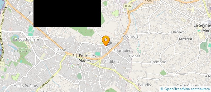 localisation de l'entreprise PROVENCE MARINE ET UTILITAIRE à SIX-FOURS-LES-PLAGES