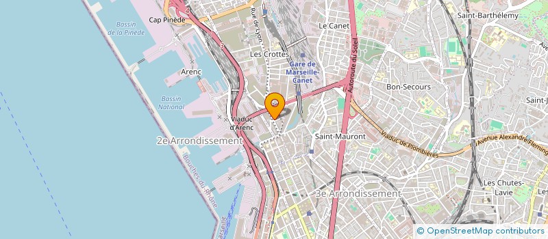 localisation de l'entreprise PROVENCE MEDITERRANEE à MARSEILLE