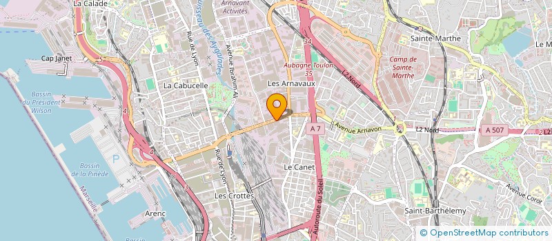 localisation de l'entreprise PROVENCE MEDITERRANEE SERVICE à MARSEILLE