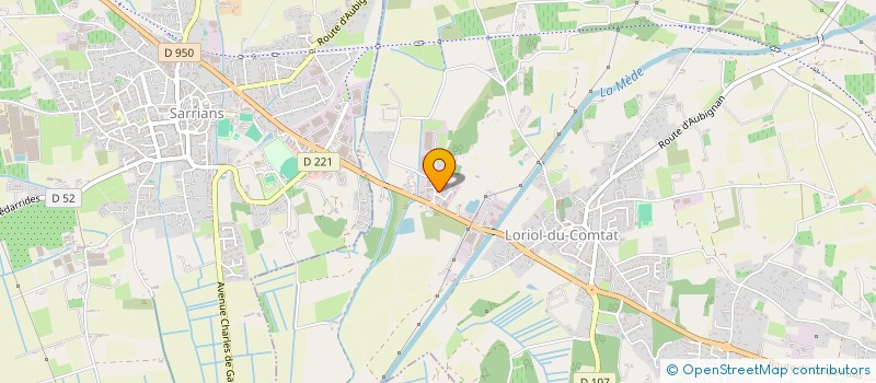 localisation de l'entreprise PROVENCE MENUISERIES  LORIOL-DU-COMTAT