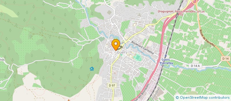 localisation de l'entreprise PROVENCE MULTISERVICES à CUERS