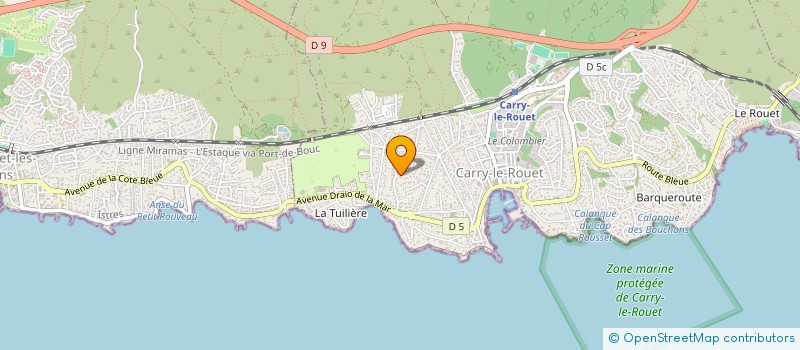 localisation de l'entreprise PROVENCE NETTOYAGE CARRY SERVICES  CARRY-LE-ROUET