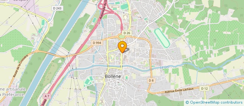 localisation de l'entreprise PROVENCE NORD  BOLLENE