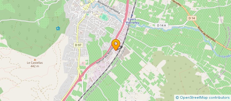 localisation de l'entreprise PROVENCE OENOLOGIE à CUERS