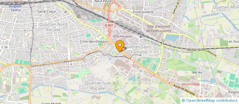 localisation de l'entreprise PROVENCE OUVRAGES  AVIGNON