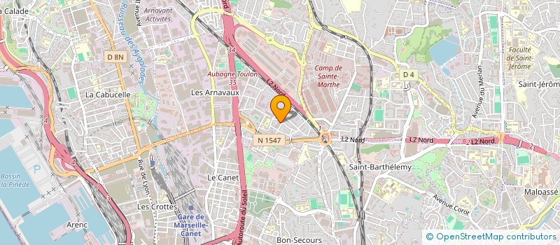 localisation de l'entreprise PROVENCE PALETTES à MARSEILLE 14EME