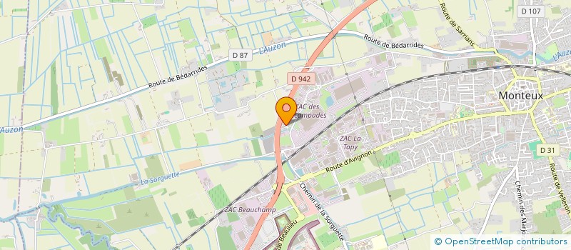 localisation de l'entreprise PROVENCE PARTENAIRE SERVICES  MONTEUX