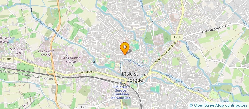 localisation de l'entreprise PROVENCE PAYSAGES à L'ISLE-SUR-LA-SORGUE