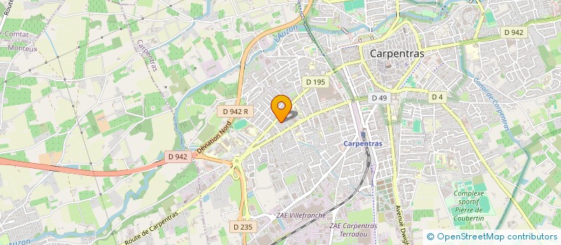 localisation de l'entreprise PROVENCE PEINTURES à CARPENTRAS