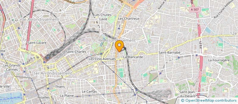 localisation de l'entreprise PROVENCE PHYTO TRAITEMENT à MARSEILLE