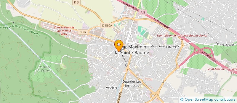 localisation de l'entreprise PROVENCE PIECES AUTOS à SAINT-MAXIMIN-LA-SAINTE-BAUME