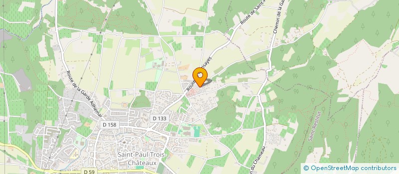 localisation de l'entreprise PROVENCE PISCINES  SAINT-PAUL-TROIS-CHATEAUX