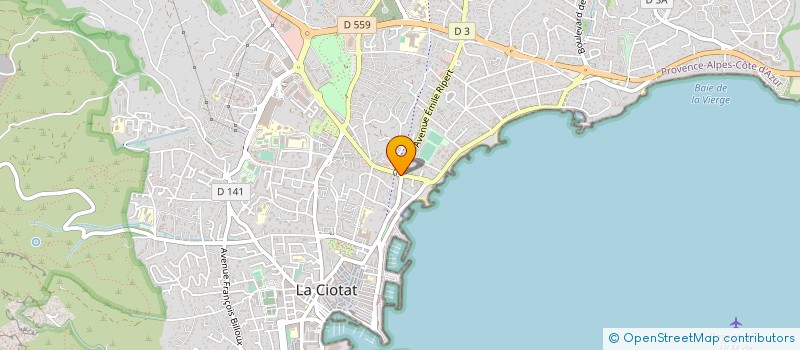 localisation de l'entreprise PROVENCE PRIMEURS à LA CIOTAT