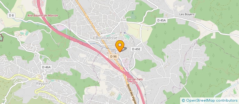 localisation de l'entreprise PROVENCE PROTECT à LA BOUILLADISSE