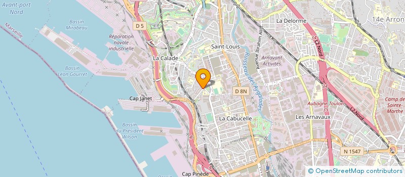localisation de l'entreprise PROVENCE REPARATION MARITIME à MARSEILLE