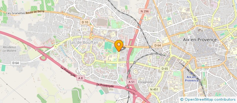 localisation de l'entreprise PROVENCE RUGBY  AIX-EN-PROVENCE