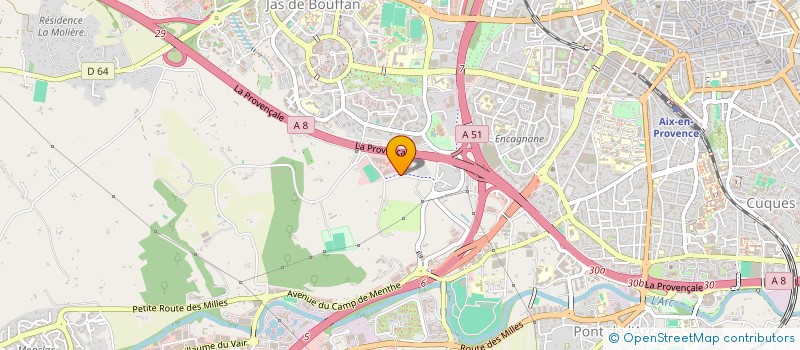 localisation de l'entreprise PROVENCE RUGBY  AIX-EN-PROVENCE