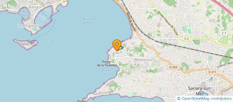 localisation de l'entreprise PROVENCE SANARY PROMOTION à SANARY-SUR-MER