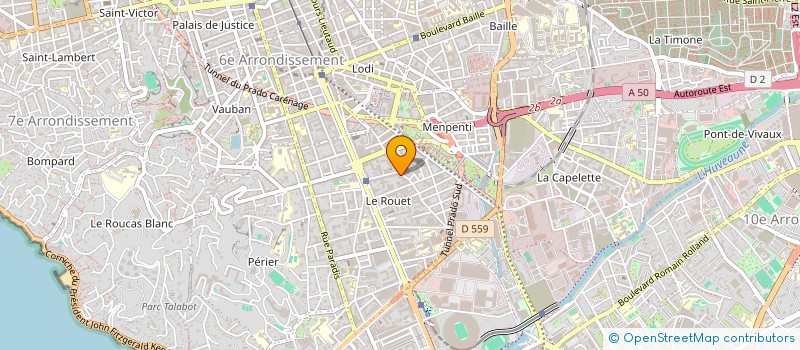 localisation de l'entreprise PROVENCE SERVICE à MARSEILLE 8