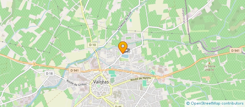 localisation de l'entreprise PROVENCE SERVICE à VALREAS