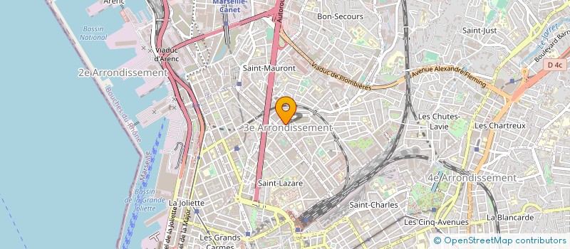 localisation de l'entreprise PROVENCE SERVICES AUTOS à MARSEILLE