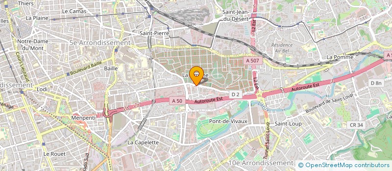 localisation de l'entreprise PROVENCE SERVICES FUNERAIRES à MARSEILLE