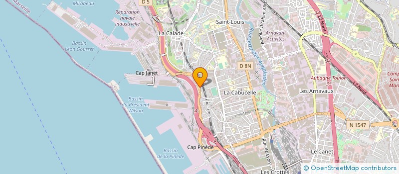 localisation de l'entreprise PROVENCE SERVICES TRADING ET MOVING à MARSEILLE