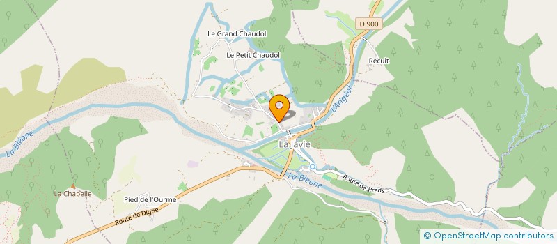 localisation de l'entreprise PROVENCE SKI CLUB  LA JAVIE