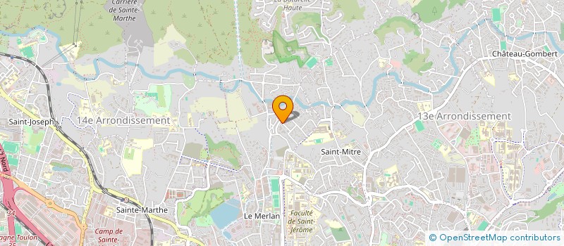 localisation de l'entreprise PROVENCE SOLS RESINE P.S.R à MARSEILLE