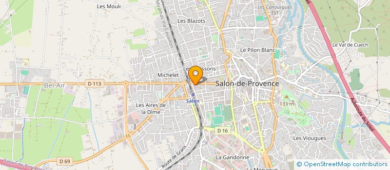 localisation de l'entreprise PROVENCE SUD PASSION  SALON-DE-PROVENCE