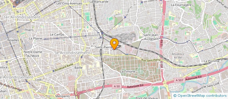 localisation de l'entreprise PROVENCE TECHNIQUE BATIMENT à MARSEILLE