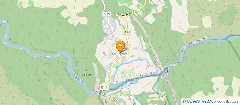 localisation de l'entreprise PROVENCE TELE SERVICE  QUINSON