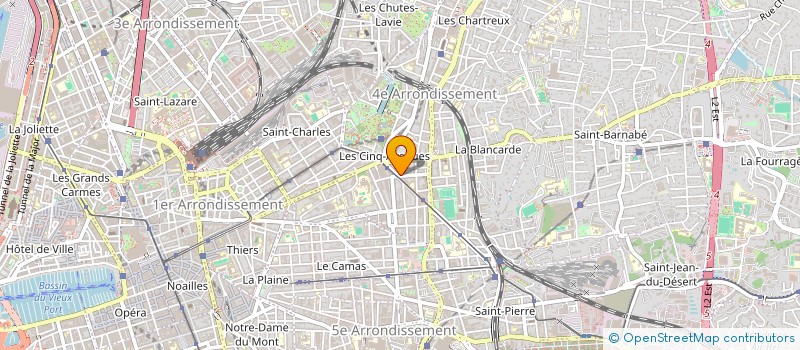 localisation de l'entreprise PROVENCE TELECOM à MARSEILLE