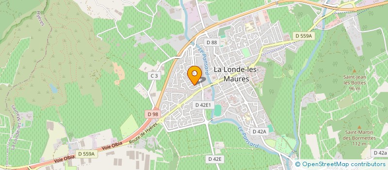 localisation de l'entreprise PROVENCE TERRASSEMENTS TP à LA LONDE-LES-MAURES