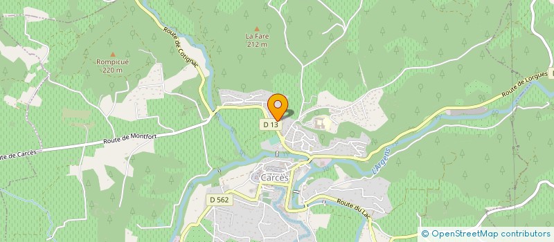 localisation de l'entreprise PROVENCE TRADI BAT à CARCES