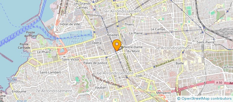 localisation de l'entreprise PROVENCE TRANSPORTS à MARSEILLE