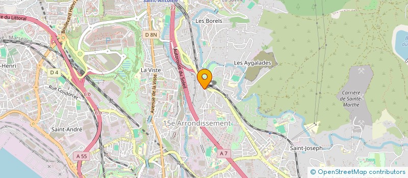 localisation de l'entreprise PROVENCE TRANSPORTS INDUSTRIELS à MARSEILLE