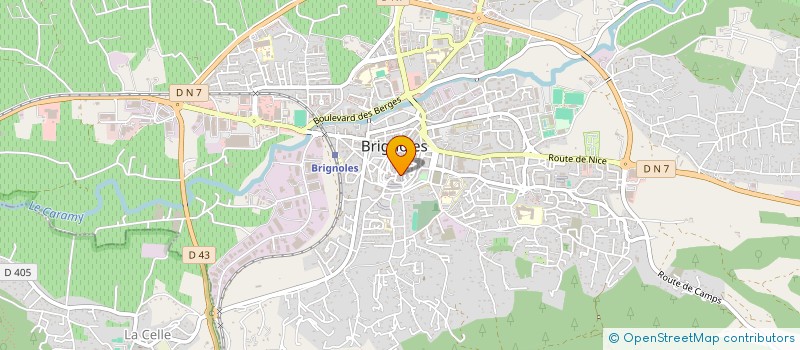 localisation de l'entreprise PROVENCE TRAVAUX à BRIGNOLES
