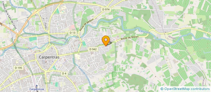 localisation de l'entreprise PROVENCE TRAVAUX à CARPENTRAS