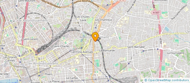 localisation de l'entreprise PROVENCE TRAVAUX ISOLATION ETANCHEITE à MARSEILLE
